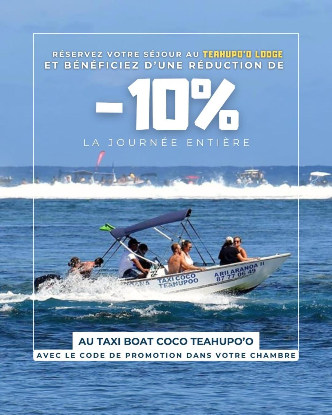 Teahupo'O Lodge, Fare Raepu'U, L'Aventure Du Bout De L'Ile En Famille Ou Entre Amis Теахупоо Экстерьер фото